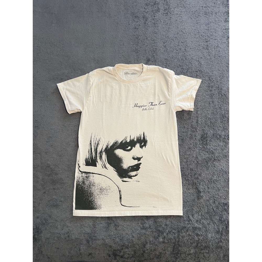Billie Eilish Happier Than Ever Tour Shirt Size Small Short Sleeve Cotton